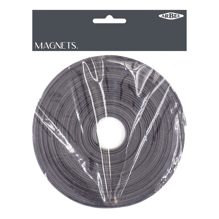 Arbee Magnets Adhesive Strip Black Roll