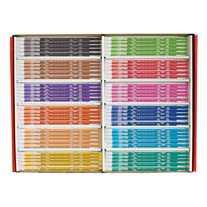 Faber-Castell Jumbo Twist Crayon Classpack 144