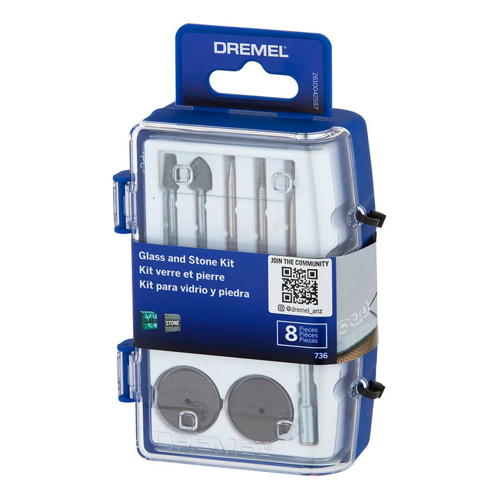 Dremel Glass And Stone Accessory Kit (735) 8 Piece