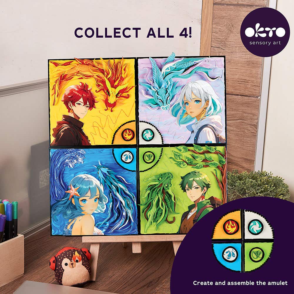 Okto DIY 3D Art & Painting Manga Kit Earth