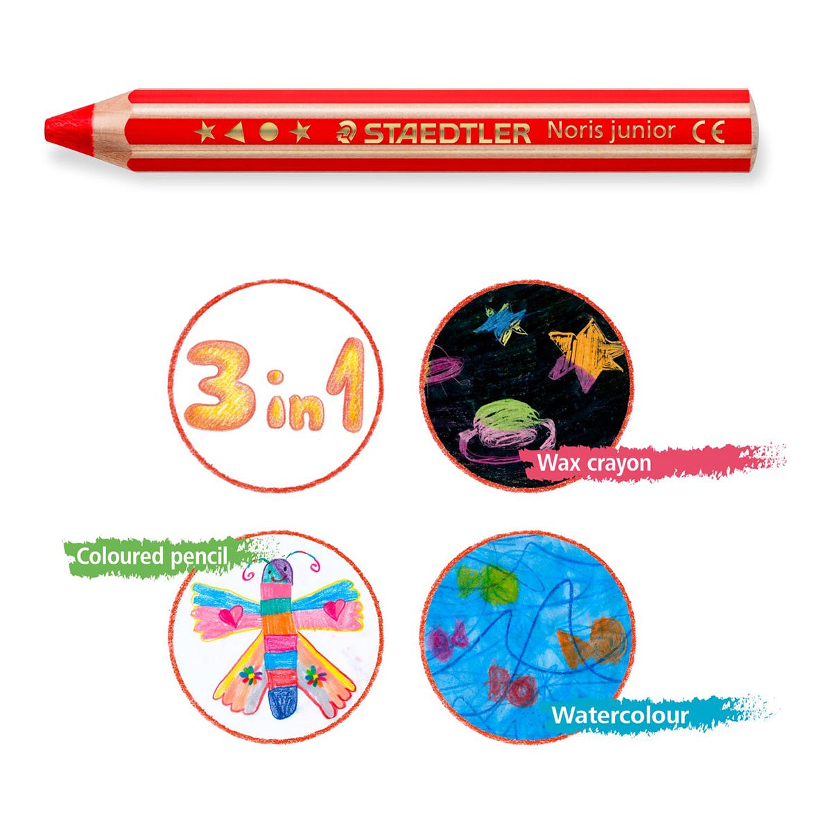 STAEDTLER Noris Junior 3 In 1 Classic Set 6