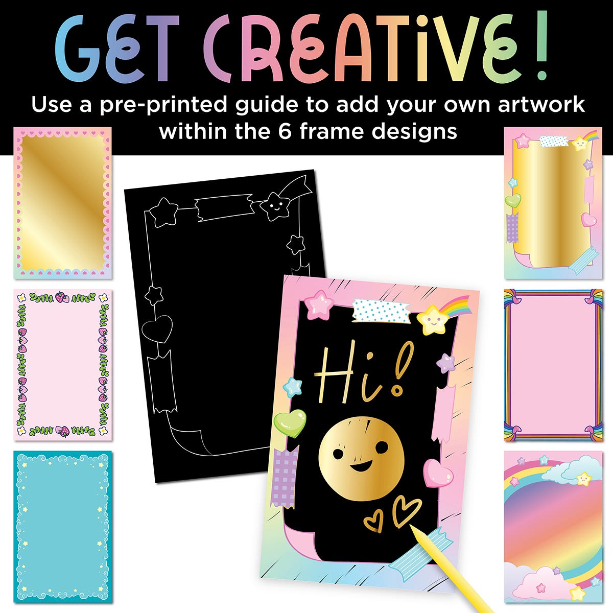 Faber-Castell Creativity for Kids Deluxe Scratch Art with Mini Vacuum