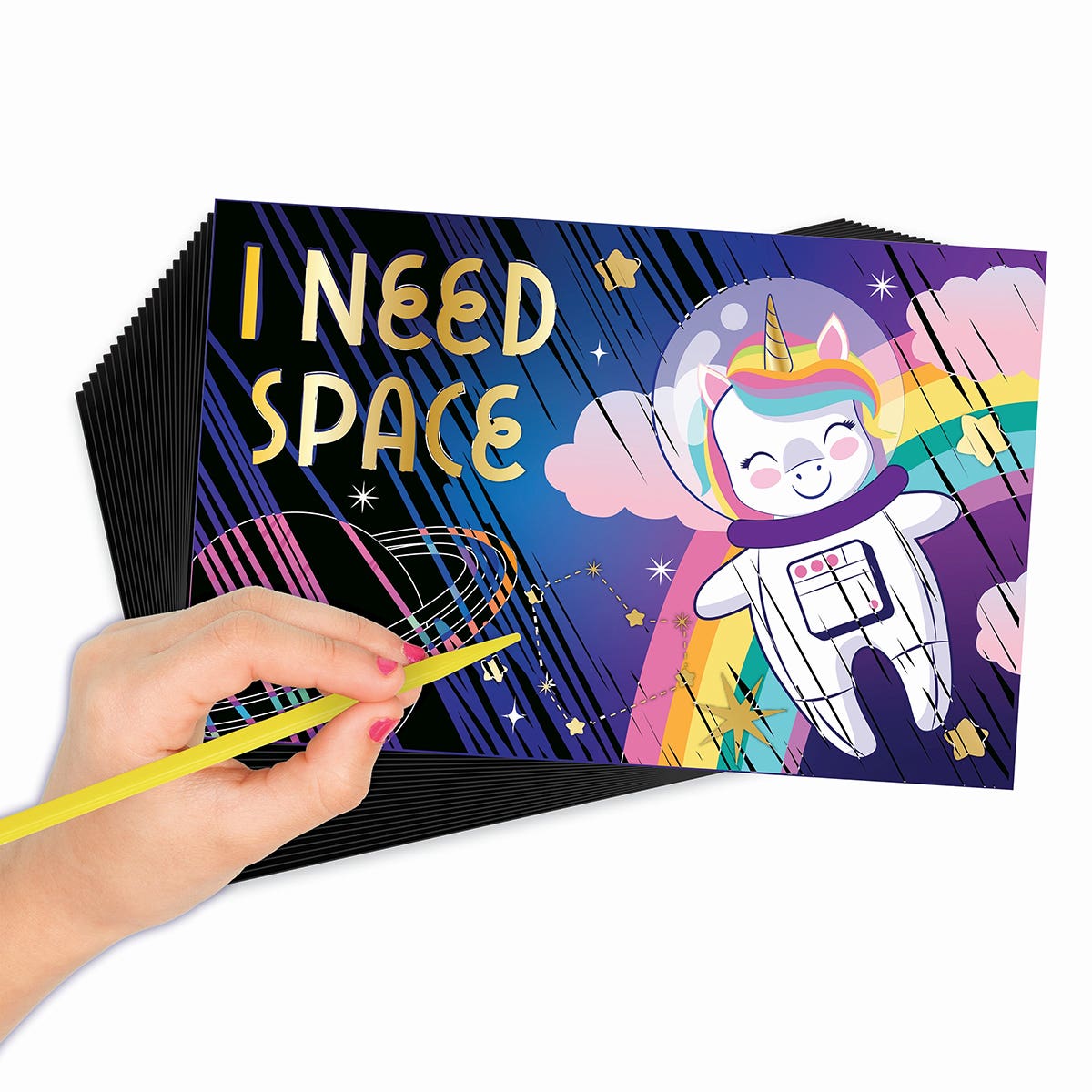 Faber-Castell Creativity for Kids Deluxe Scratch Art with Mini Vacuum