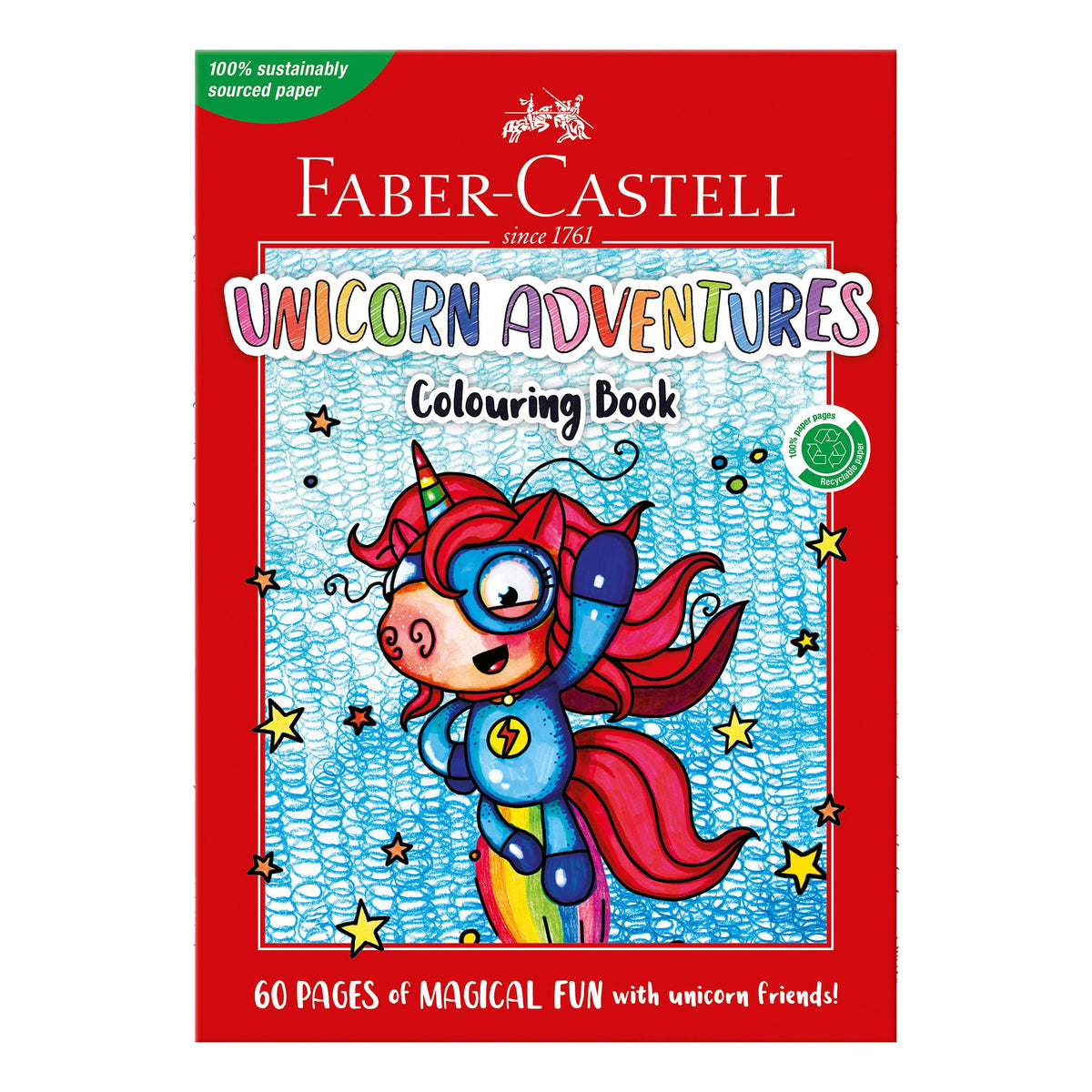 Faber-Castell Unicorn Adventures Colouring Book