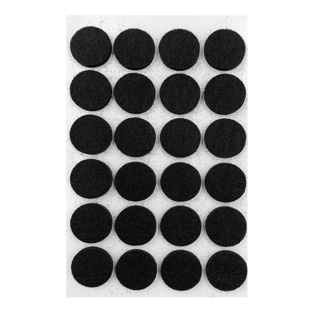 Profile Black Felt Bumper Wall Protectors Pack of 48