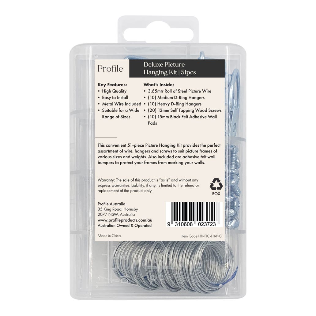 Profile Deluxe Picture Hanging Kit 51