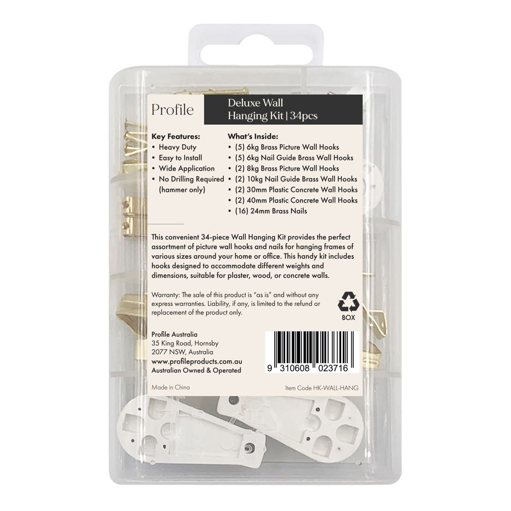 Profile Deluxe Wall Hanging Kit 34