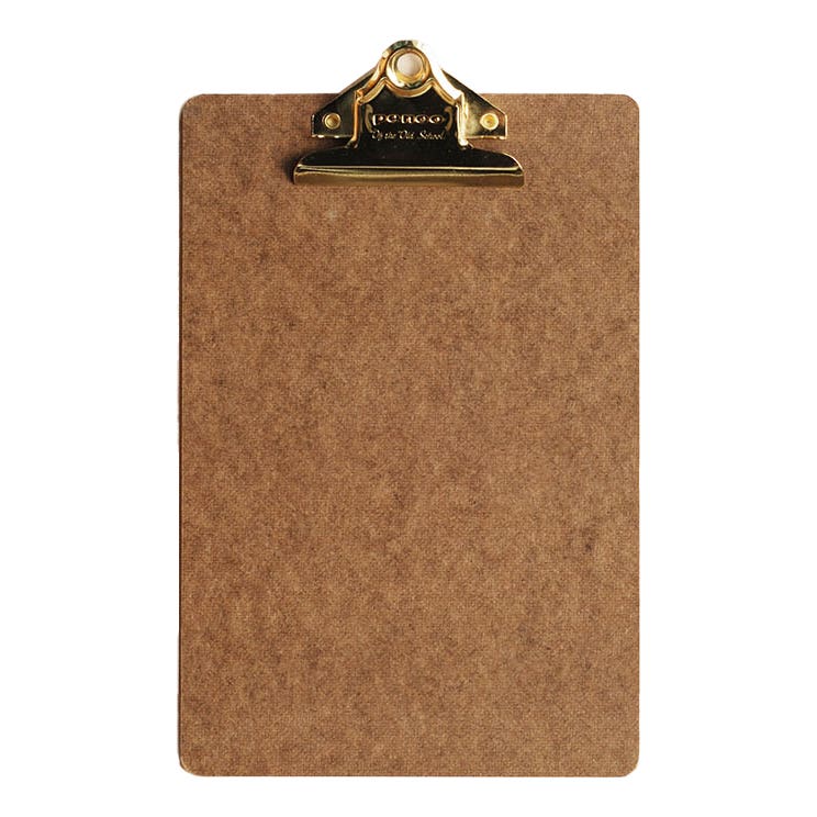 Penco Old School Clipboard with Gold Clip A5