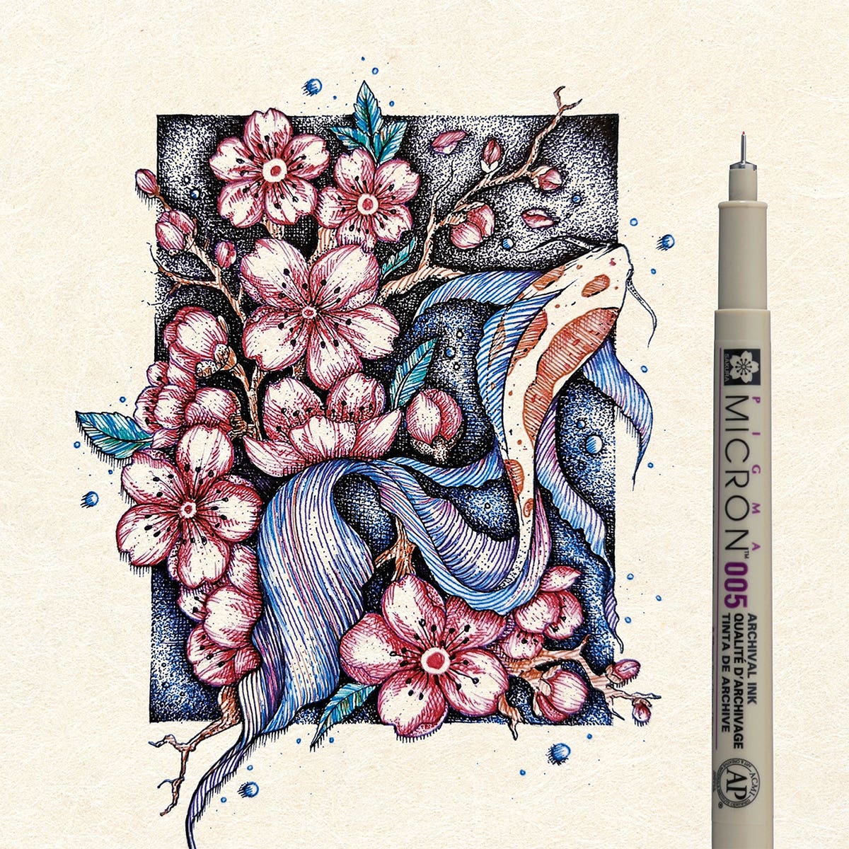 Sakura Pigma Micron Fineliner 005 Colour Sketch Set 6