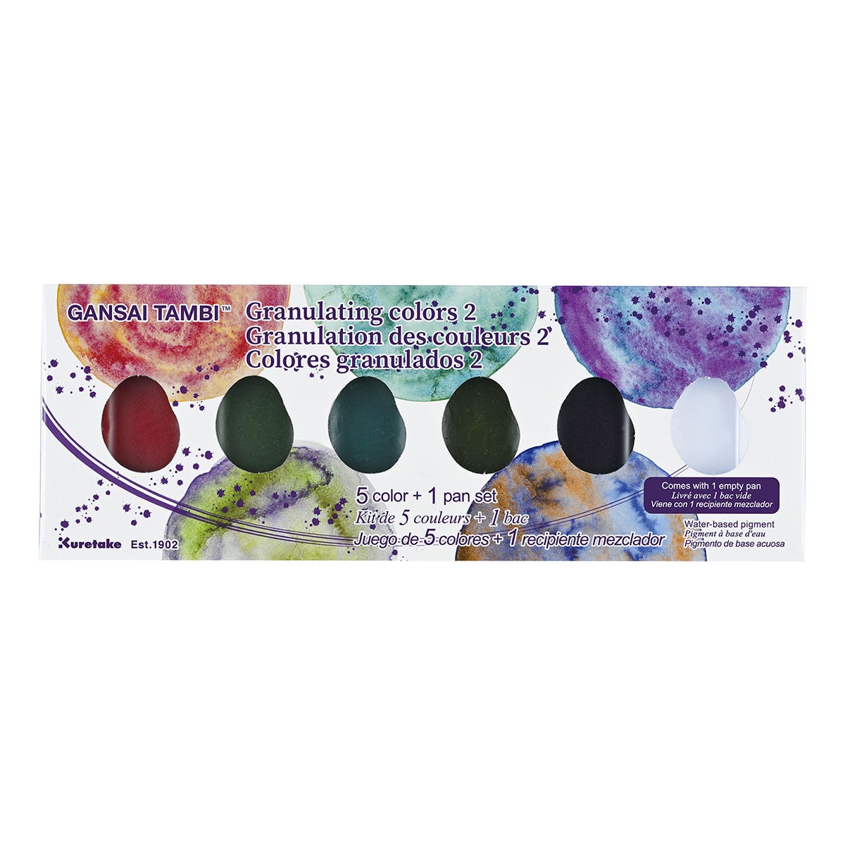 Kuretake Gansai Tambi Watercolour Granulating Colours Sets