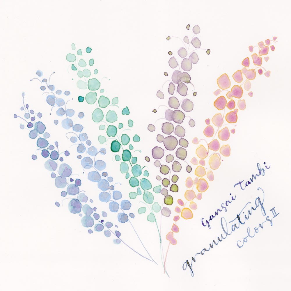 Kuretake Gansai Tambi Watercolour Granulating Colours Sets