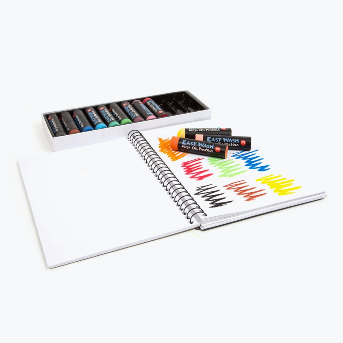 Micador Jr. Easy Wash Mega Oil Pastel Set 12
