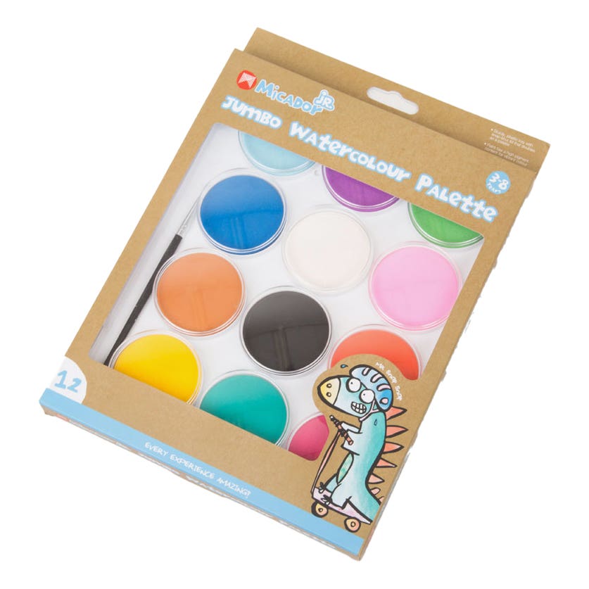Micador Jr. Jumbo Watercolour Palette Set 12