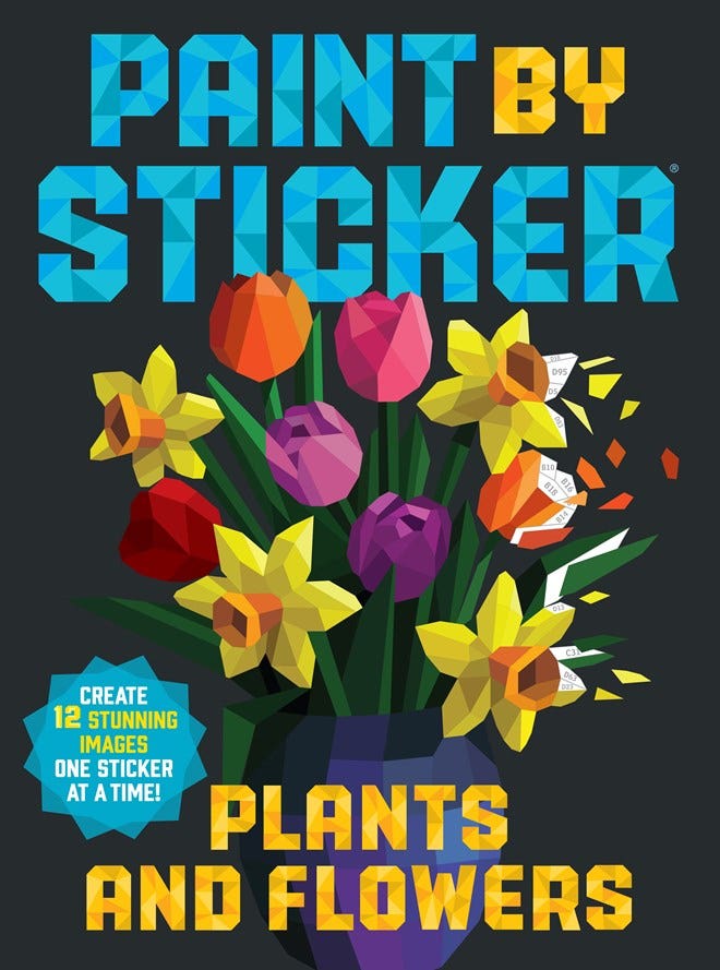 Paint By Sticker: Plants And Flowers Book