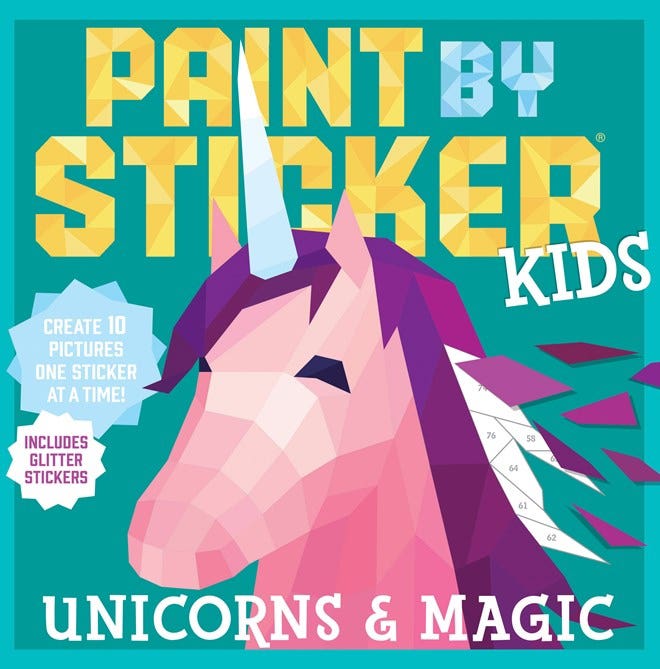 Paint By Sticker Kids: Unicorns & Magic Book