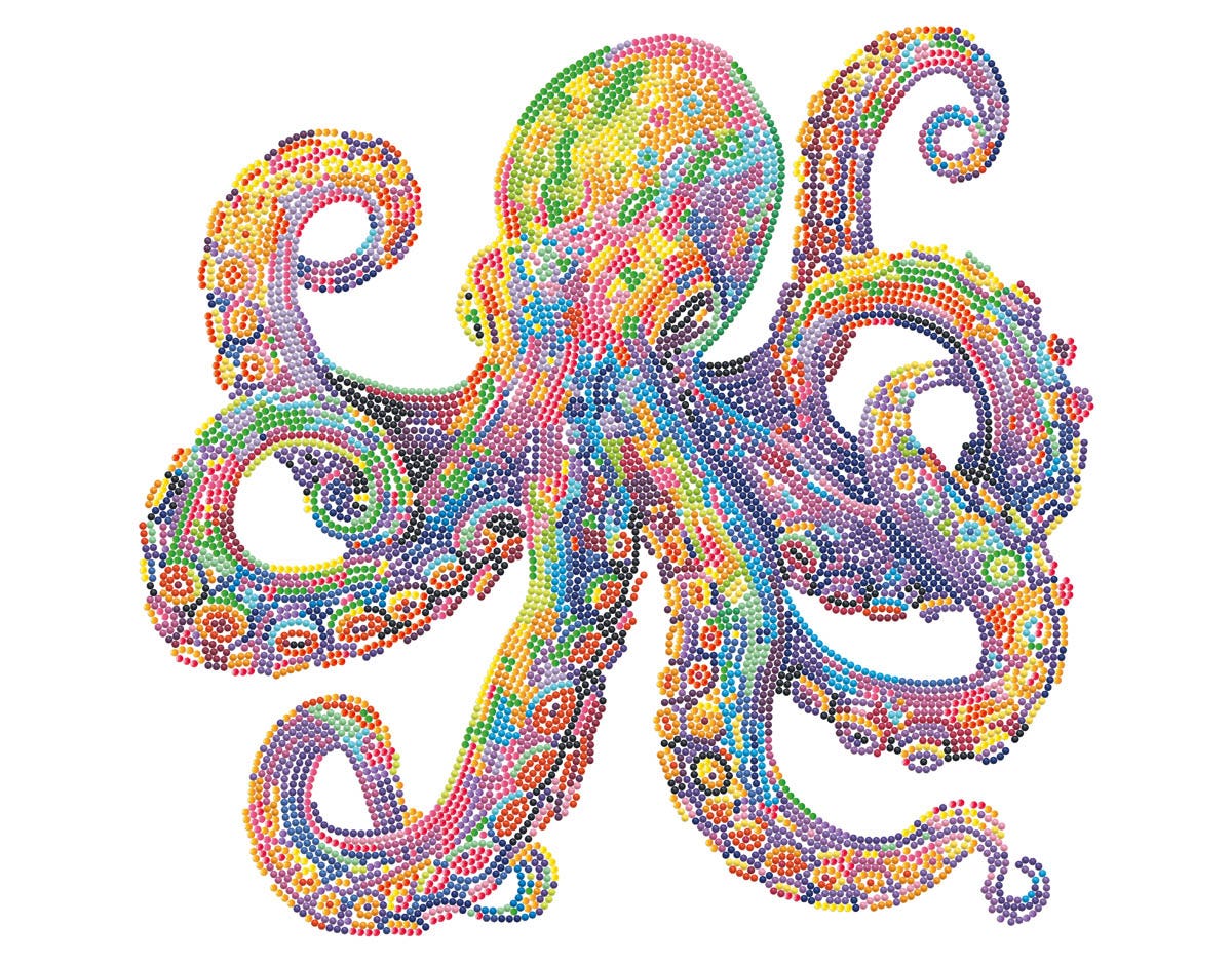 Diamond Dotz Kit Neon Octopus