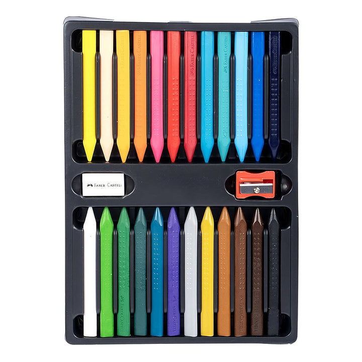 Faber-Castell Grip Erasable Crayon Set 24