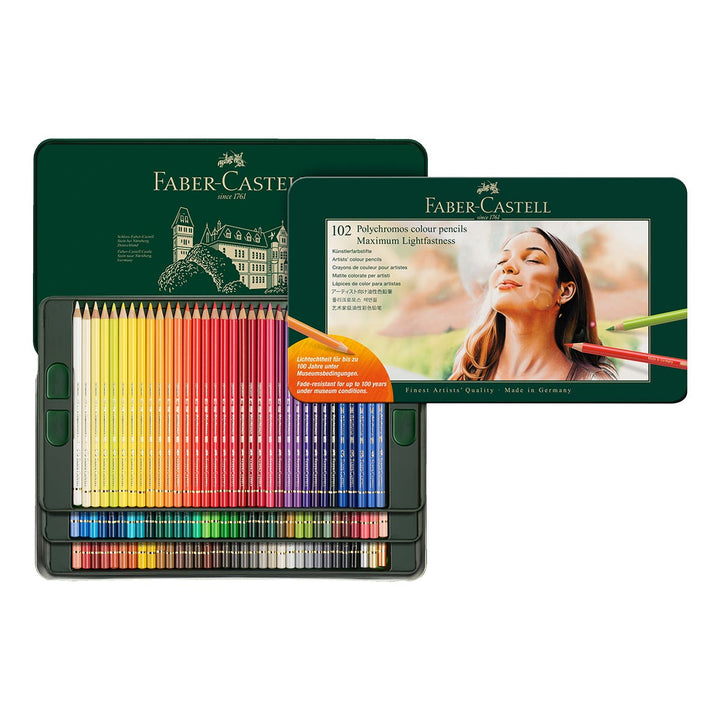 Faber-Castell Polychromos Lightfast Pencil Tin 102