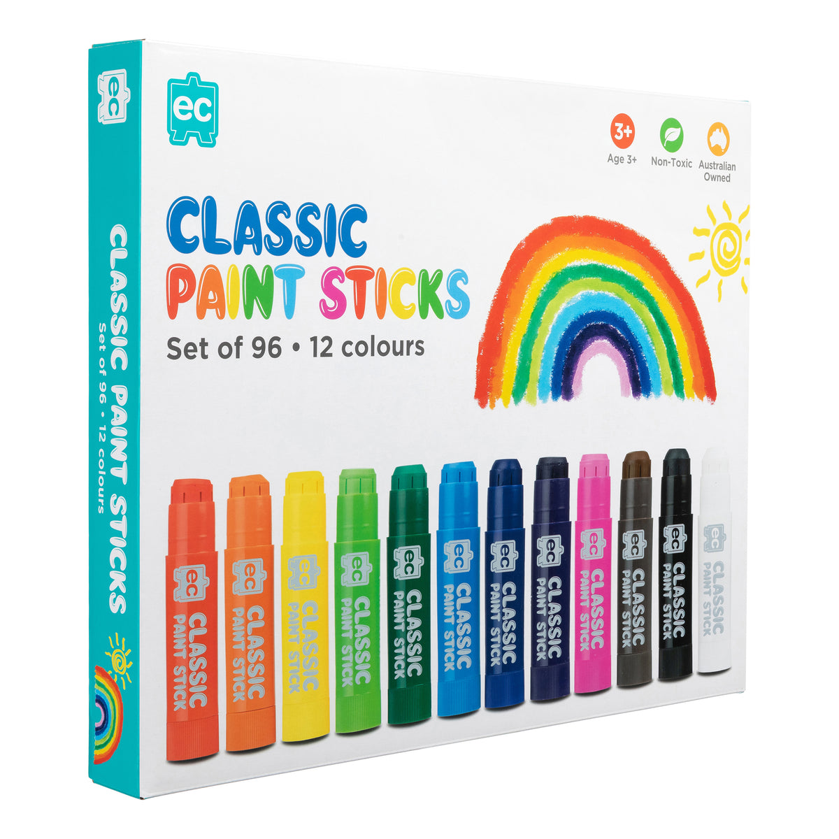 Educational Colours Paint Sticks Classpack 96