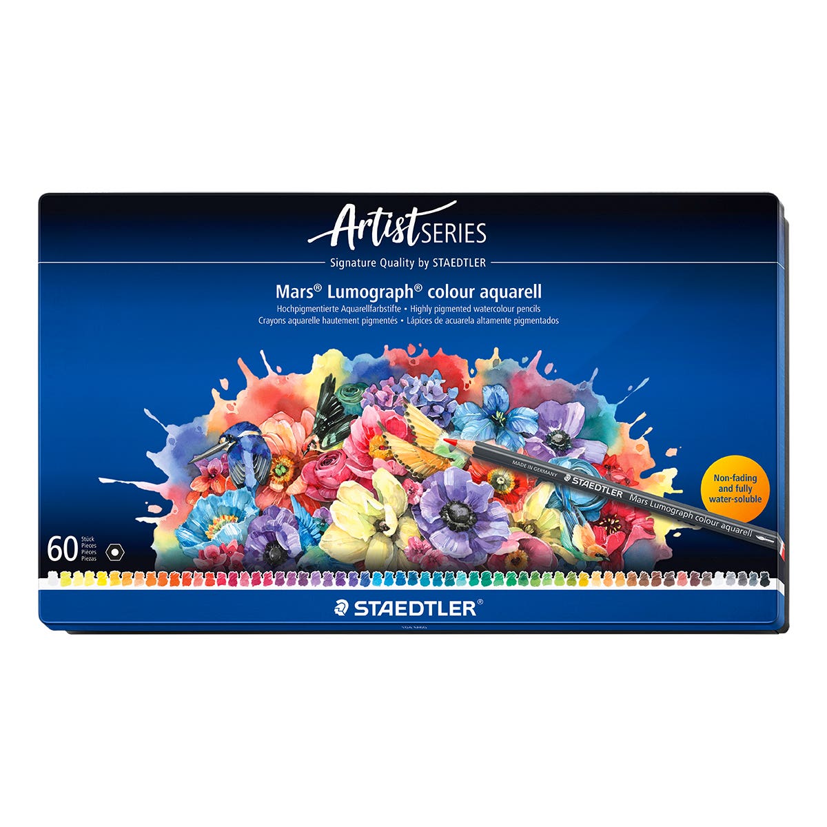 STAEDTLER Mars Lumograph Colour Aquarell Pencil Tins