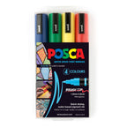 Posca Marker Medium Brush (PC-5BR) Sets of 4