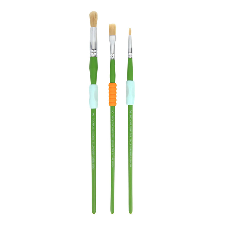 Micador Timeless Secure Grip Future Brush Pack 3
