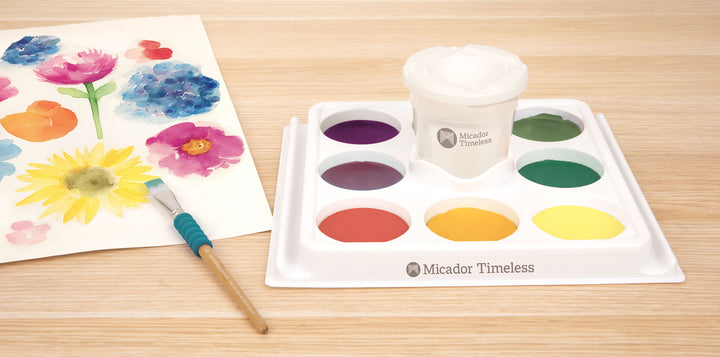 Micador Timeless Easy Flow Watercolour Paint Station Summer