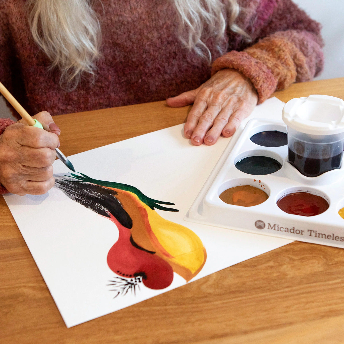 Micador Timeless Easy Flow Watercolour Paint Station Winter