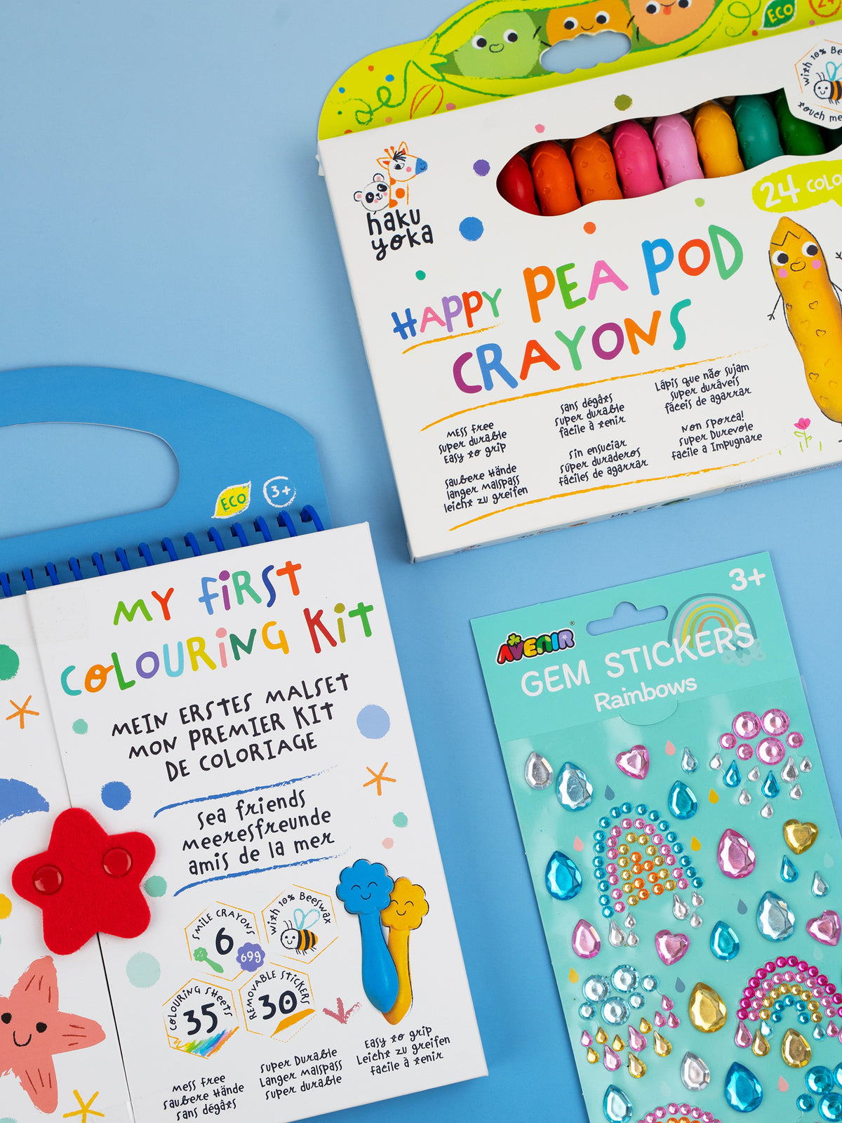 Haku Yoka Art To Go Kit My First Colouring Kit Sea Friends