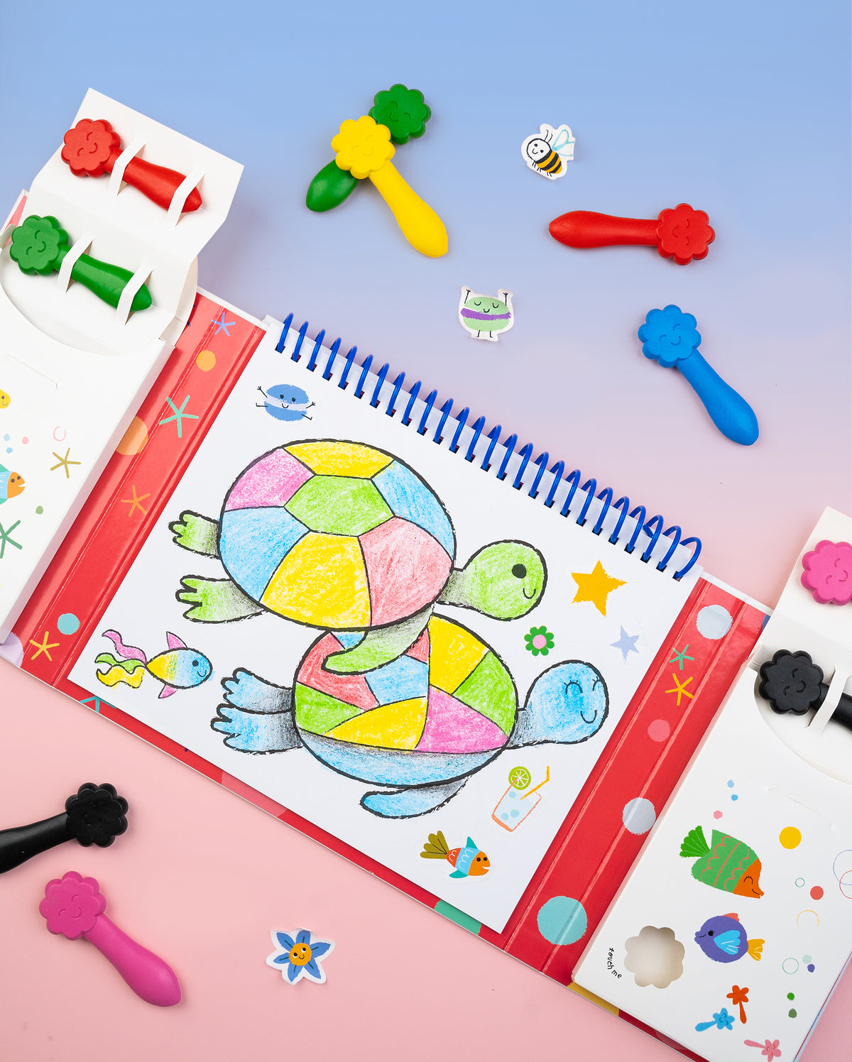 Haku Yoka Art To Go Kit My First Colouring Kit Sea Friends