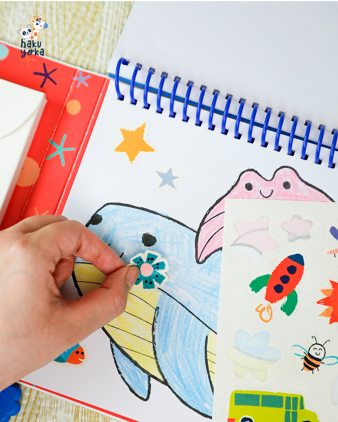 Haku Yoka Art To Go Kit My First Colouring Kit Sea Friends