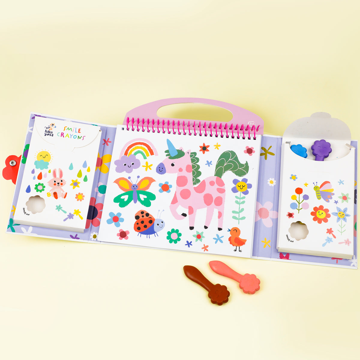 Haku Yoka Art To Go Kit My First Colouring Kit Unicorn Friends