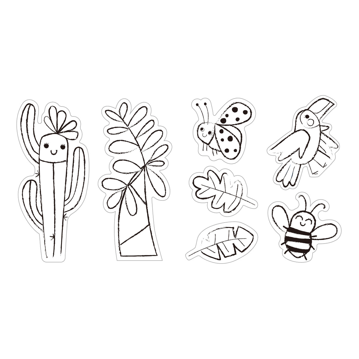 Haku Yoka Window Art Kit Jungle Animal