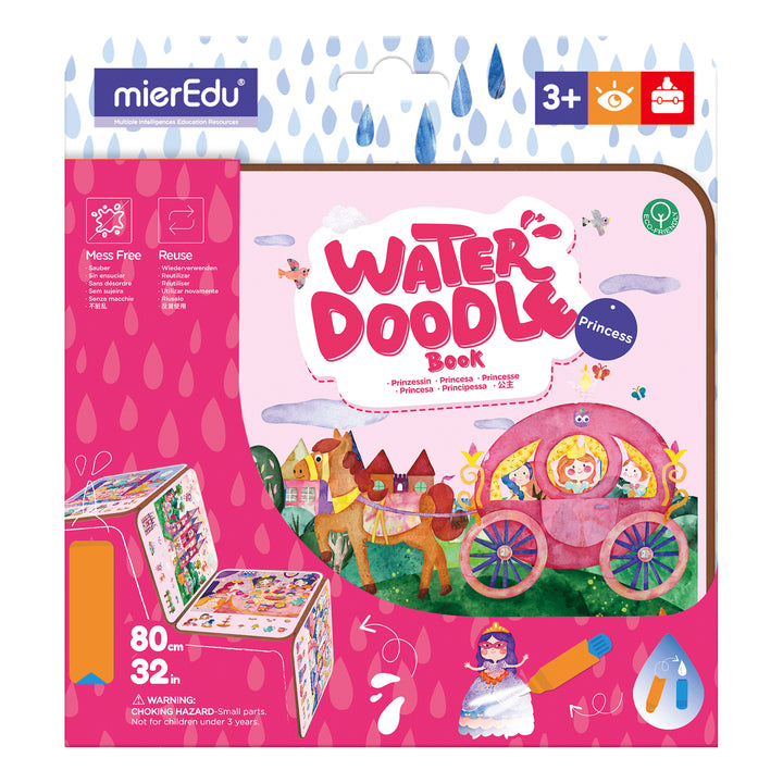 mierEdu Water Doodle Book Princess