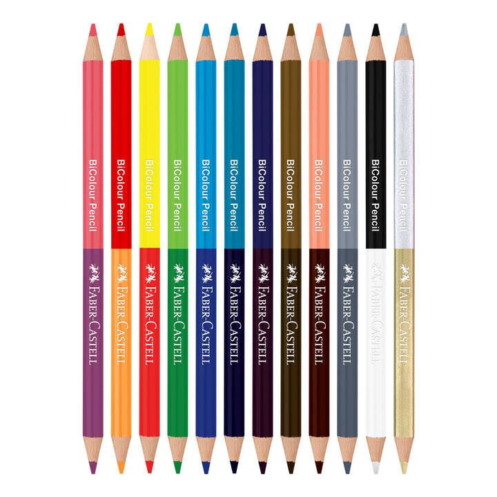 Faber-Castell BiColour Colour Pencil Set 12