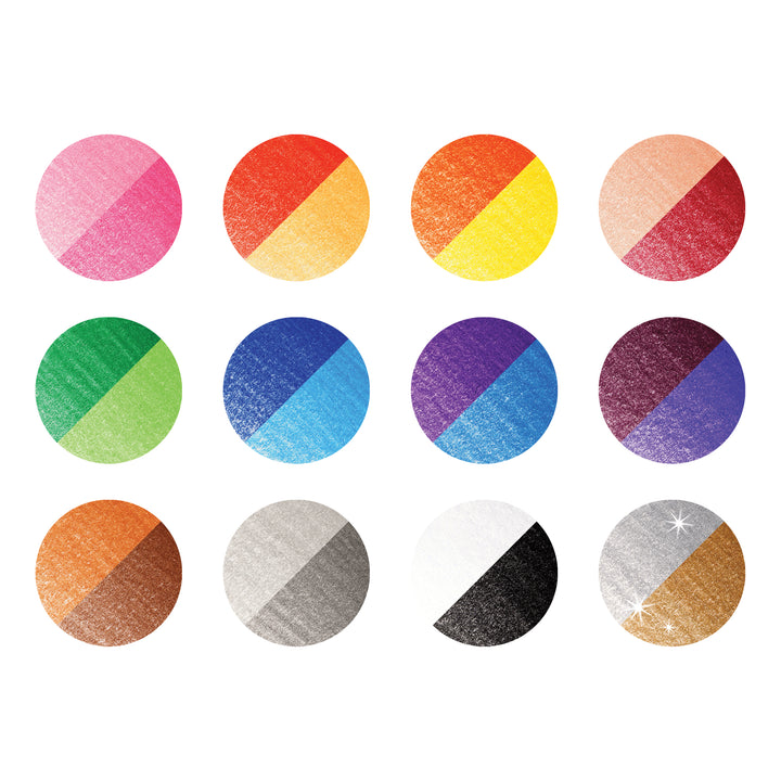 Faber-Castell BiColour Colour Pencil Set 12