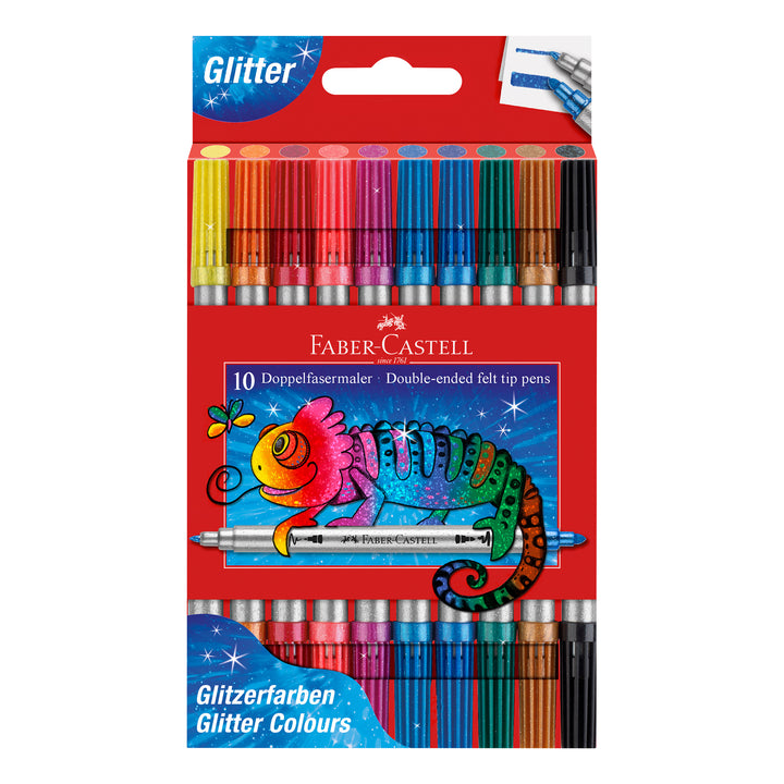 Faber-Castell Double Ended Marker Set 10 Glitter