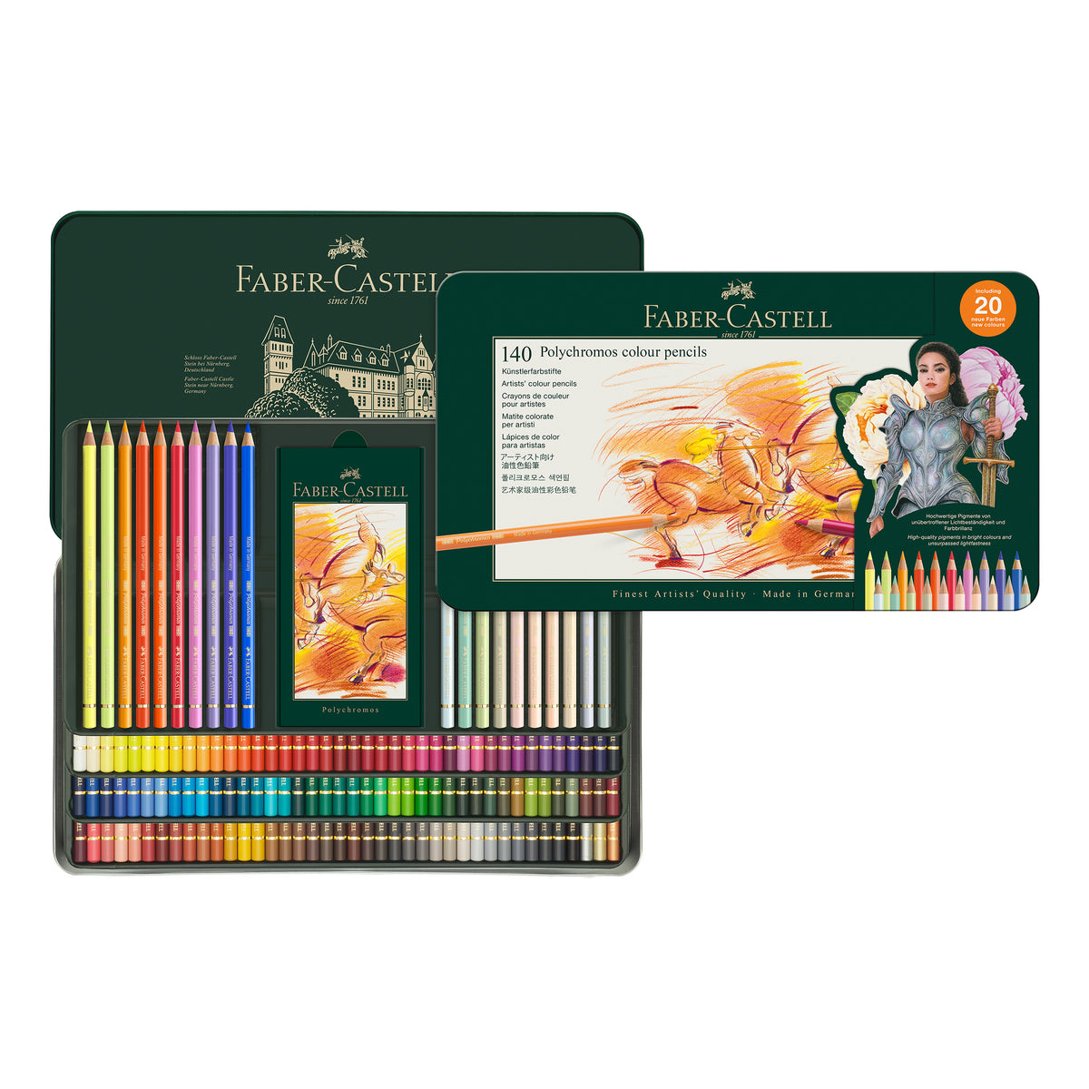Faber-Castell Polychromos Colour Pencil Tin 140