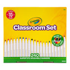 Crayola Supertips Washable Markers Classroom Set 240