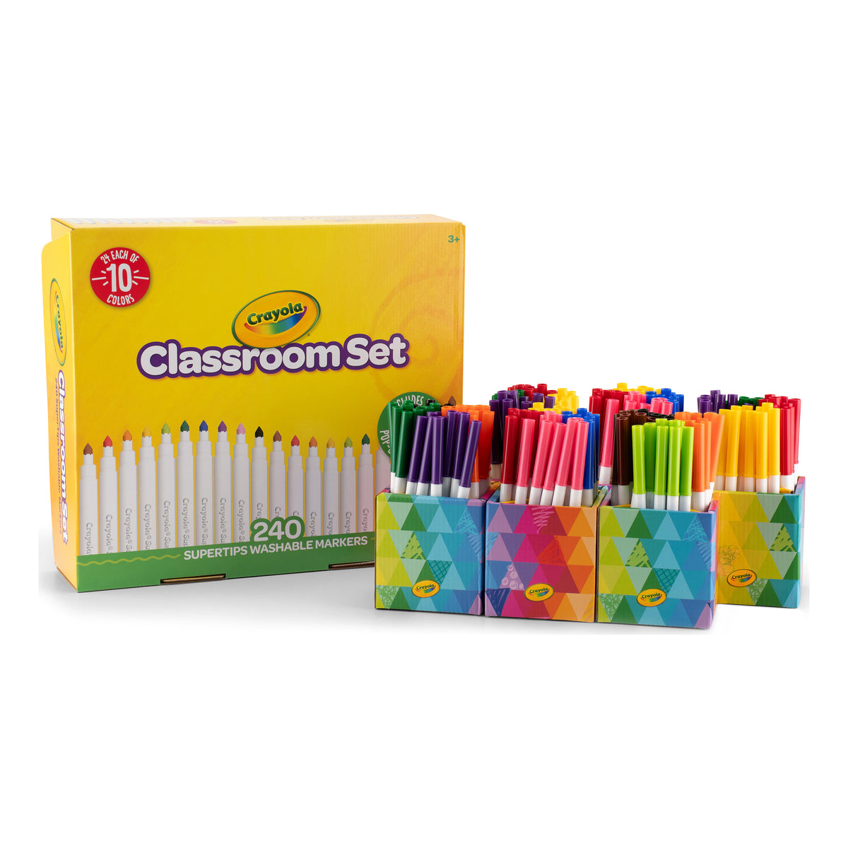 Crayola Supertips Washable Markers Classroom Set 240