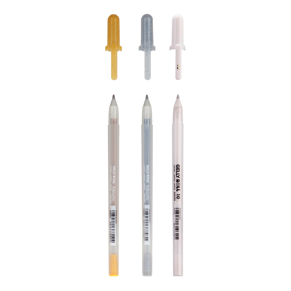 Sakura Gelly Roll Pen Set 3 Gold Silver White