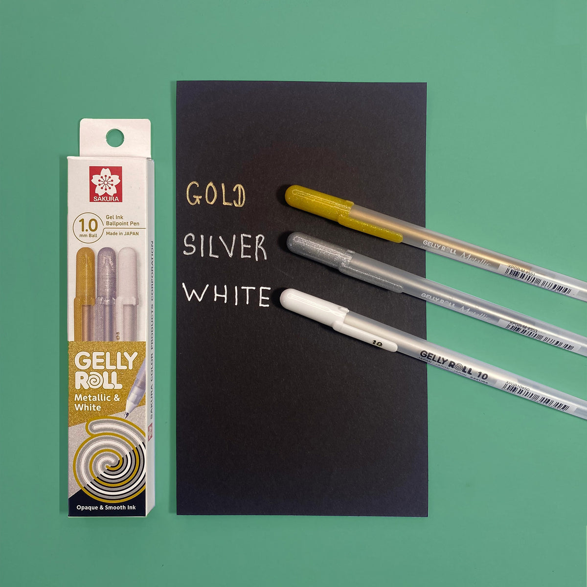 Sakura Gelly Roll Pen Set 3 Gold Silver White