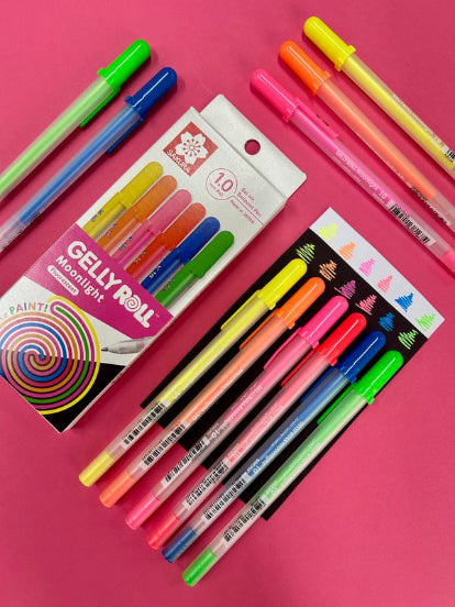 Sakura Gelly Roll Moonlight Pen Set 6 Fluorescent