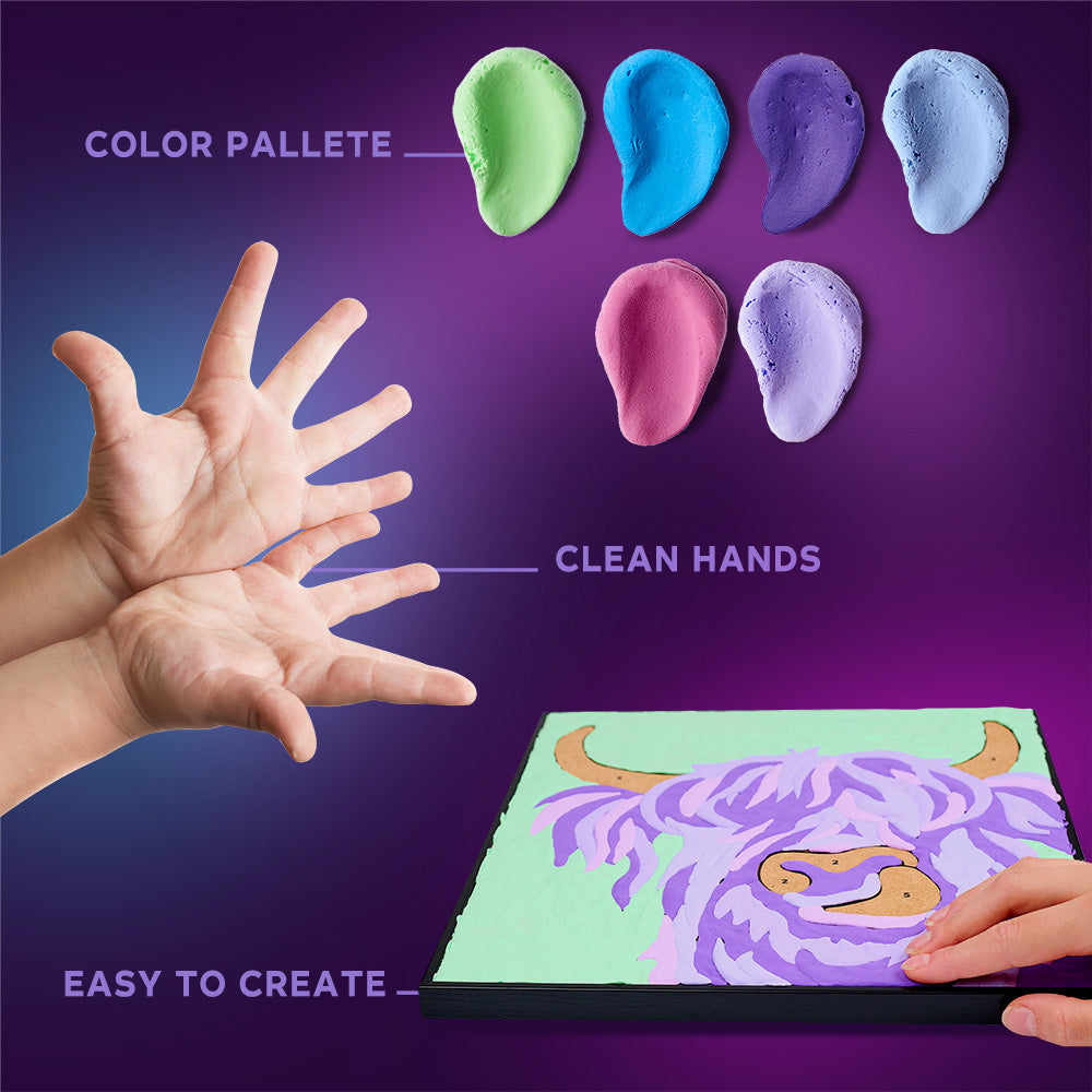 Okto Colouring Clay By Numbers Irish Cow