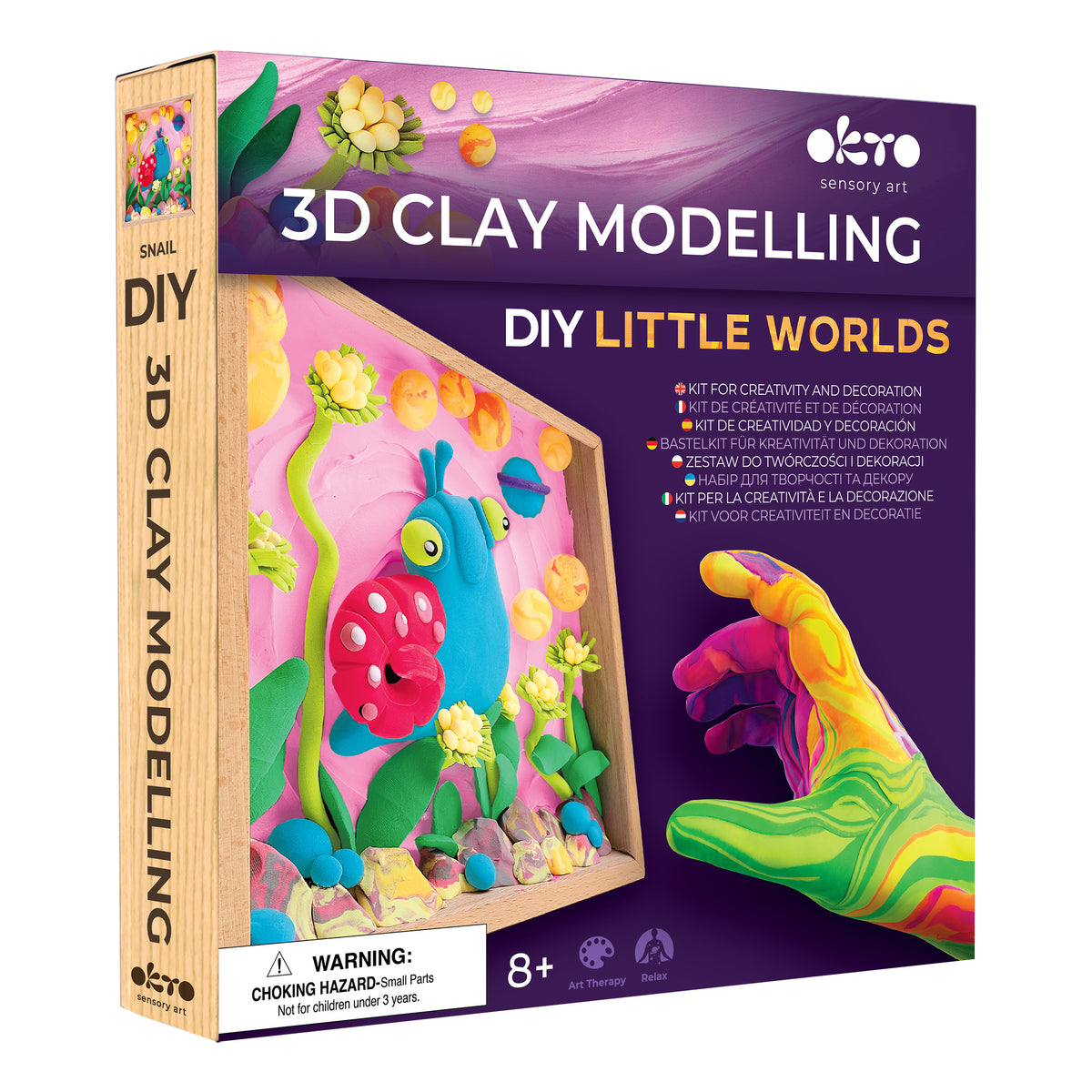 Okto Wood & Craft DIY Little Worlds Kids Kit Snail