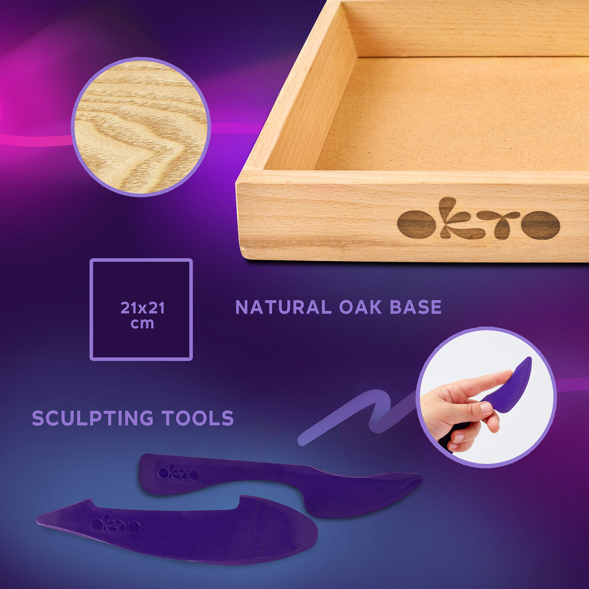 Okto Wood & Craft DIY Little Worlds Kids Kit Snail