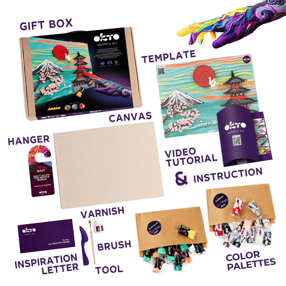 Okto DIY 3D Painting Creative Set Japan