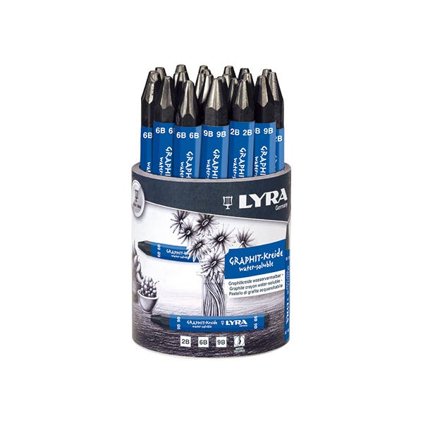 Lyra Water-Soluble Graphite Sticks Assorted Tub
