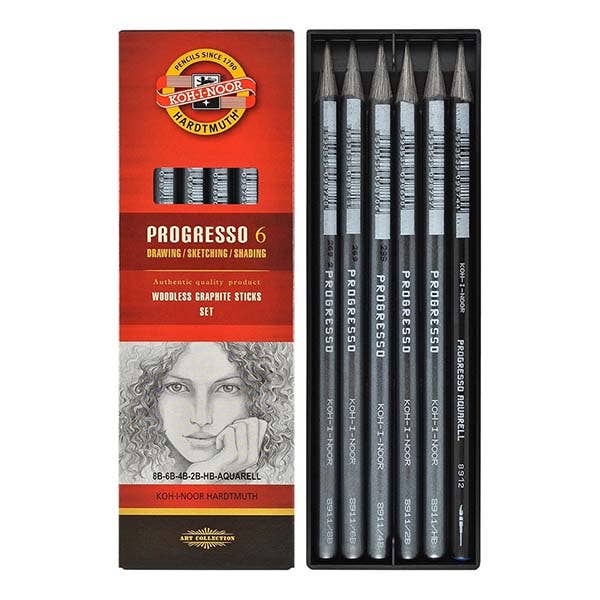 Koh-I-Noor Progresso Graphite Sketch Box Set 6