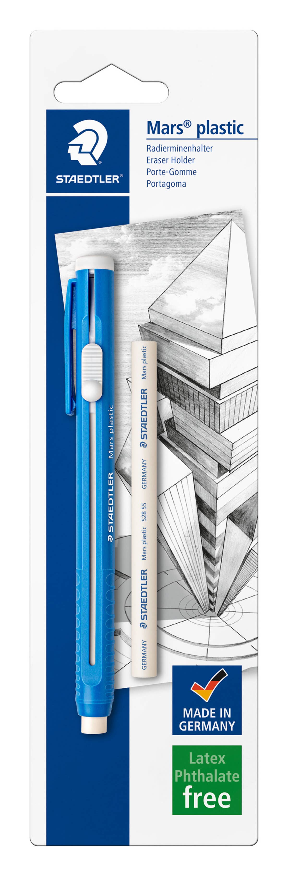 STAEDTLER Mars Plastic Eraser Holder & Spare Refill
